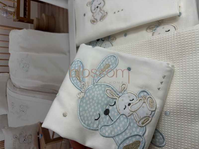 Комплект постільної білизни з пледом в ліжечко для немовлят MR. BUNNY MAVI BEBE TIVOLYO HOME 8682 фото