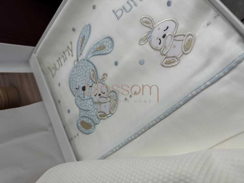 Комплект постільної білизни з пледом в ліжечко для немовлят MR. BUNNY MAVI BEBE TIVOLYO HOME 8682 фото