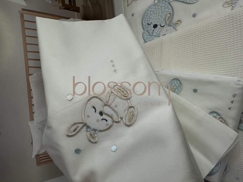 Комплект постільної білизни з пледом в ліжечко для немовлят MR. BUNNY MAVI BEBE TIVOLYO HOME 8682 фото
