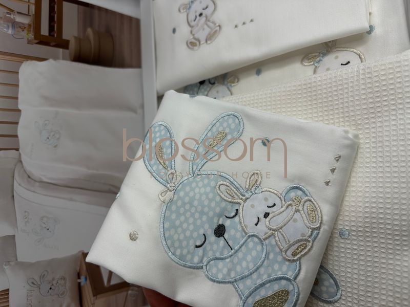 Комплект постільної білизни з пледом в ліжечко для немовлят MR. BUNNY MAVI BEBE TIVOLYO HOME 8682 фото