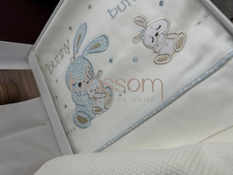 Комплект постільної білизни з пледом в ліжечко для немовлят MR. BUNNY MAVI BEBE TIVOLYO HOME 8682 фото