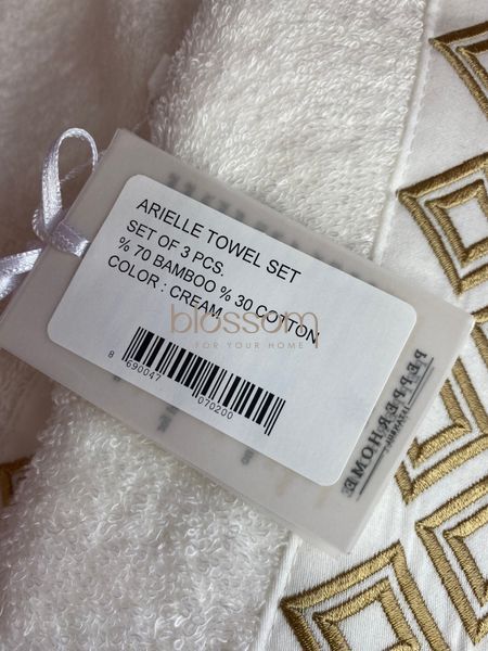 Набор махровых полотенец с вышивкой Arielle set, Pepper home 200 фото