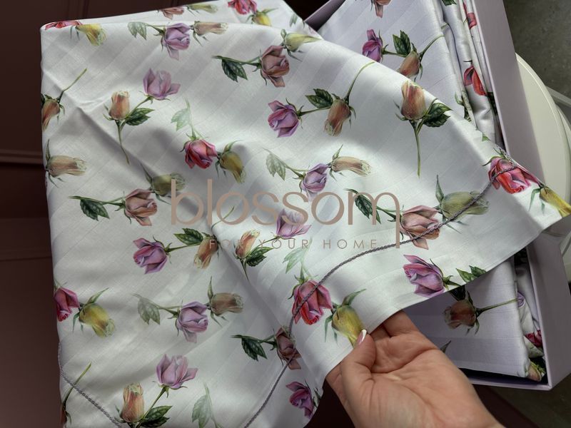 Комплект постільної білизни сатин DREAM ROSE lilac,Maison d'or, євро  1110 фото