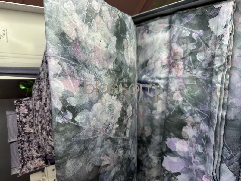 Комплект постільної білизни з тенселю євро  YOLANDA dark purple , Maison d'or,євро 1116 фото
