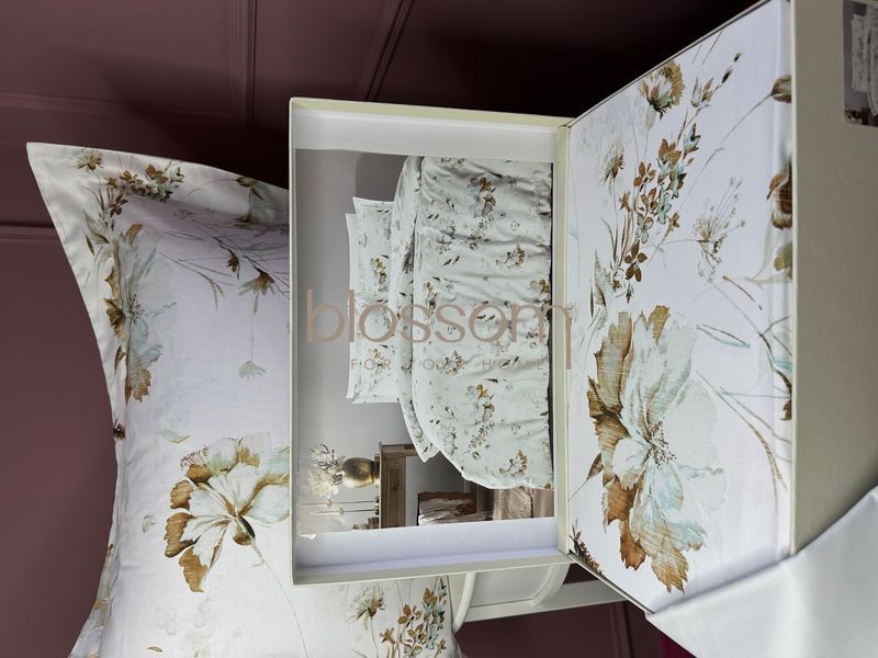 Сімейний комплект постільної білизни сатин люкс SUMMER, TIVOLYO HOME 0202 фото