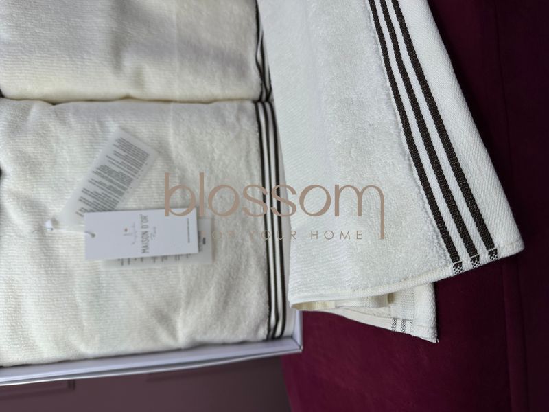 Комплект махрових рушників PURALICNE cream, Mаison D'or 00984 фото