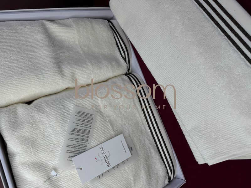 Комплект махрових рушників PURALICNE cream, Mаison D'or 00984 фото