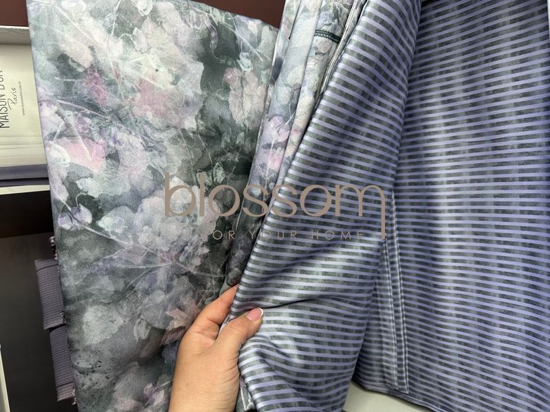 Комплект постільної білизни з тенселю євро  YOLANDA dark purple , Maison d'or,євро 1116 фото