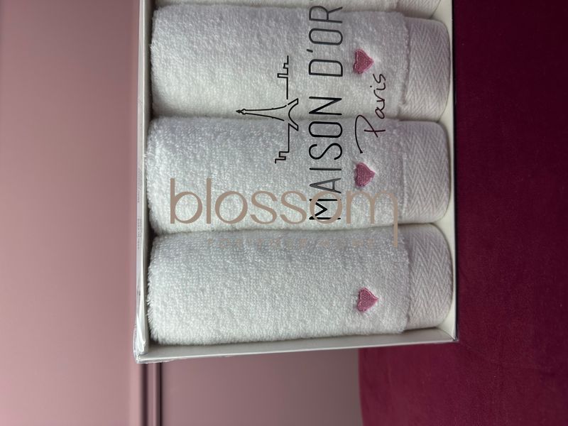 Комплект  кухонних рушників SOFT HEARTS pink, Maison D'or 00295 фото