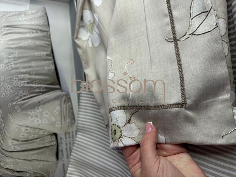 Комплект постельного белья из тенселя евро MARGUERITES beige, Maison d'or 1117 фото